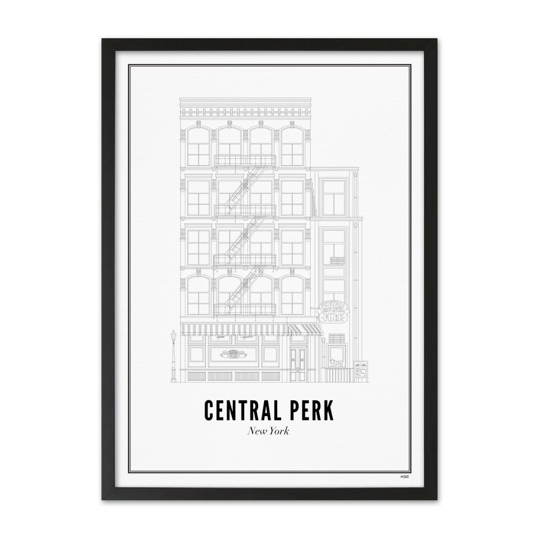 Poster van Central Perk | WIJCK. 